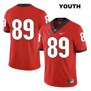 Youth Georgia Bulldogs NCAA #89 Charlie Woerner Nike Stitched Red Legend Authentic No Name College Football Jersey DDA3354XL